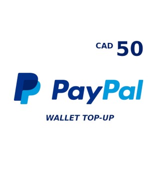PayPal Wallet 50 CAD Top Up Key GLOBAL
